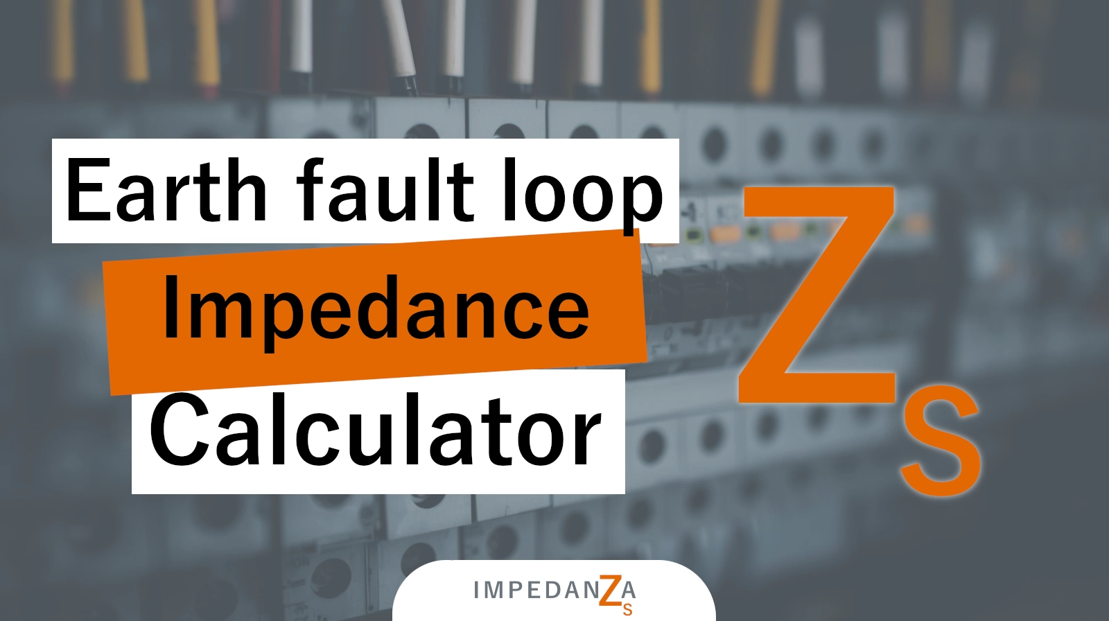 Earth fault loop impedance calculator