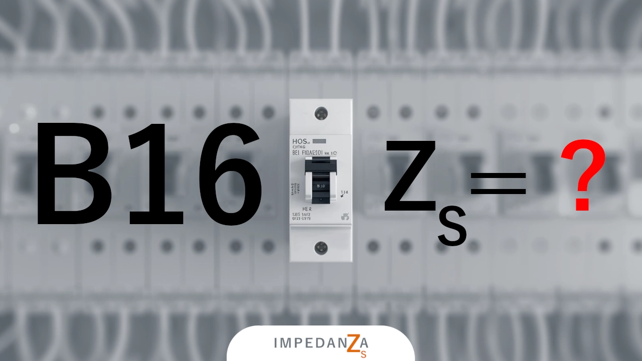Dopuszczalna impedancja pętli zwarcia B16 Dopuszczalna impedancja pętli zwarcia B16